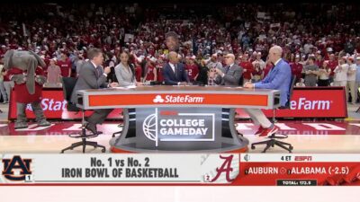 College GameDay live from No. 1 Auburn at No. 2 Alabama.